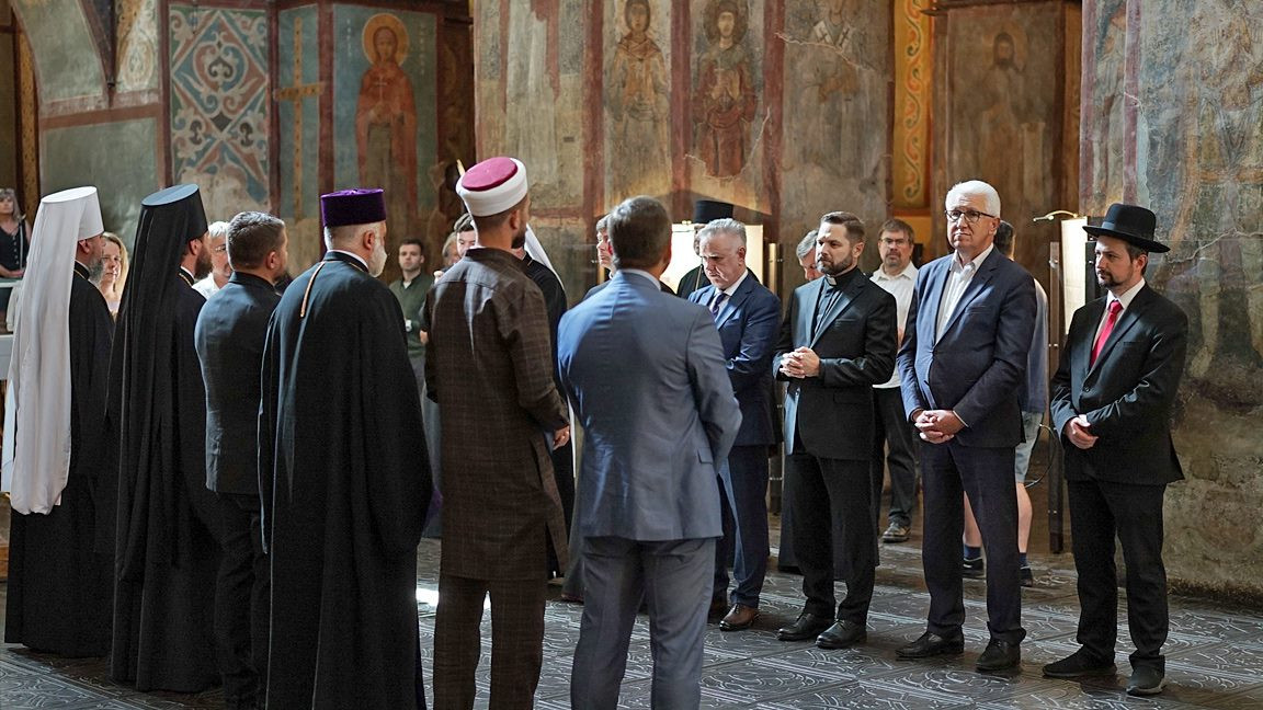 В Софийском соборе состоялось молитвенное мероприятие ко Дню Государственности Украины